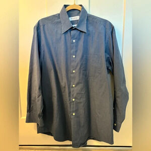 Brooks Brothers Men’s Blue White Check Button Down Shirt Size 16 32/33